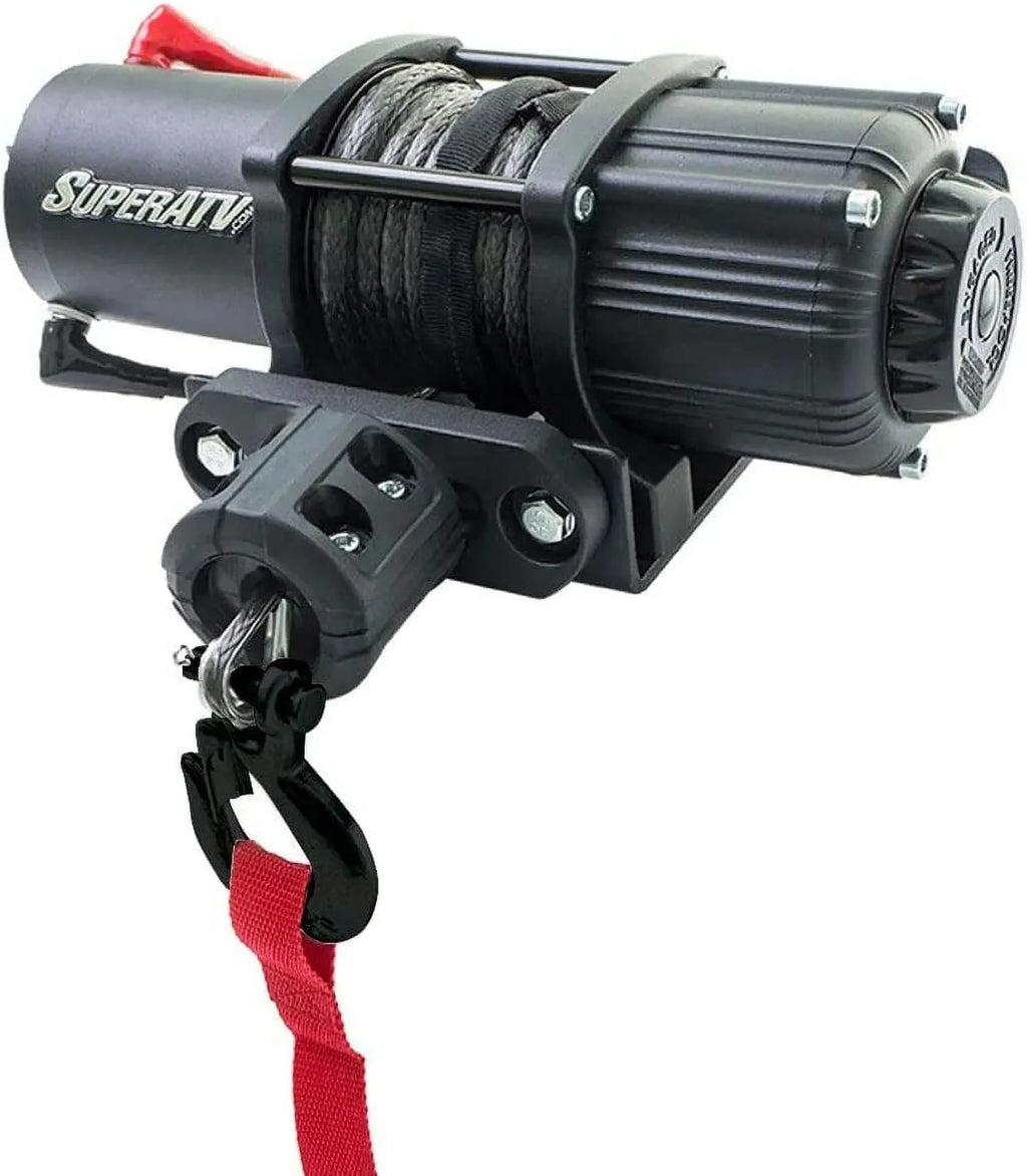 Winch Included. SuperATV 3500 lb Black Ops Winch with Heavy Duty Winch Mounting Plate for 2019+ Honda Talon 1000X / 1000R 2020+ Talon 1000X-4 Complete Kit Ready for Install! 3500 lb