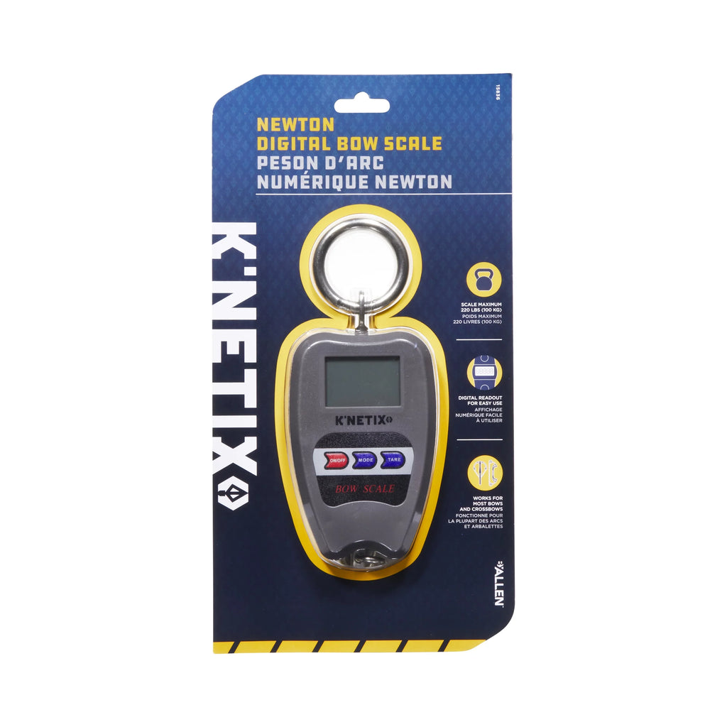 K’netix Newton Digital Bow Scale, 220 lbs., ABS Plastic, 15836, Gray