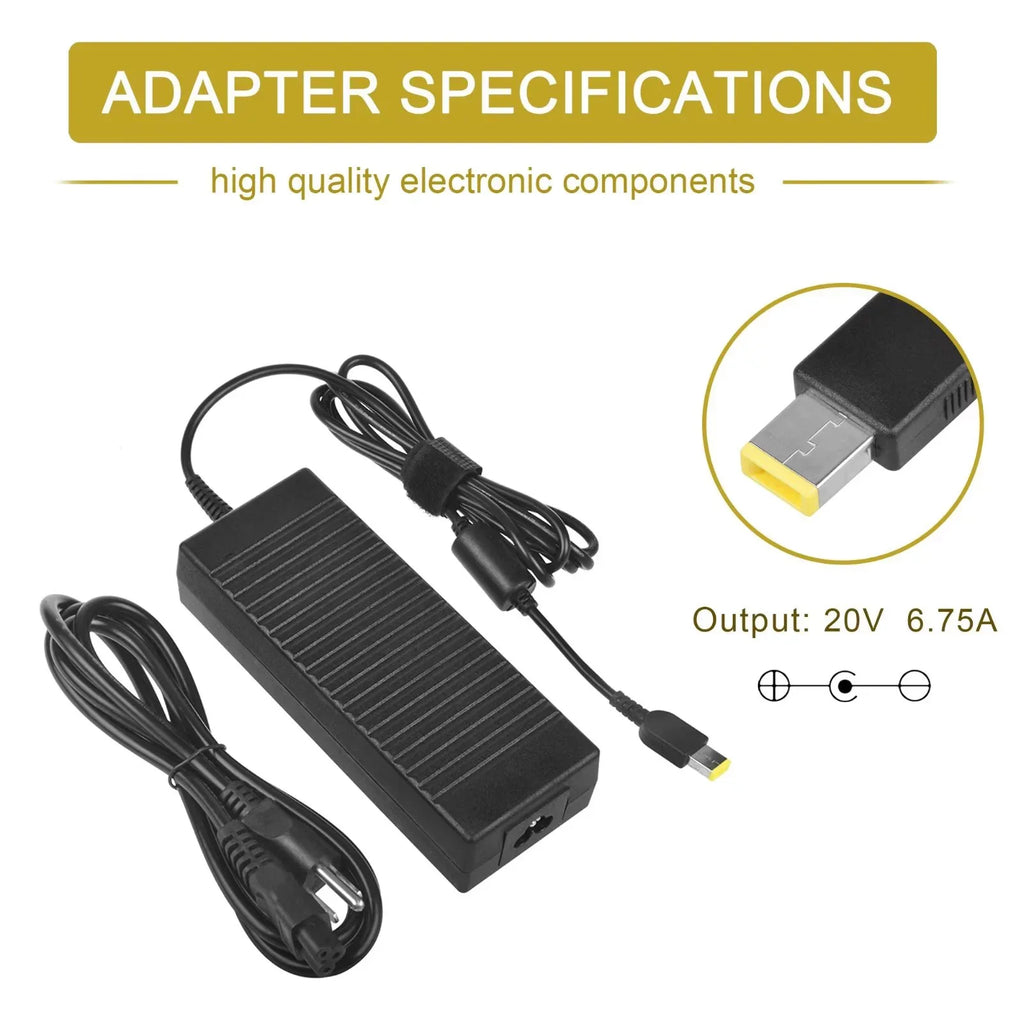 CJP-Geek 135W AC Adapter Charger for  Legion Y520 15IKBA 15IKBM 15IKBN Power Cord