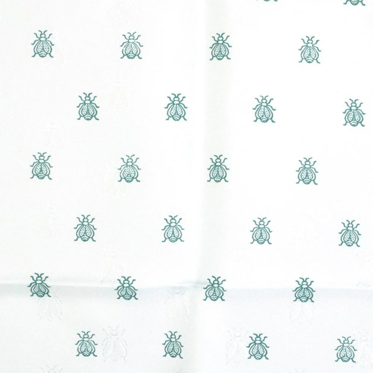 Pre-Owned HERMES Scarf Silk Light Blue/Green Unisex (Good)