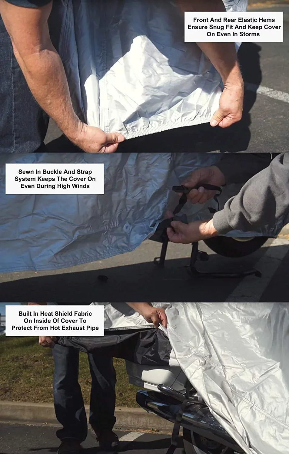 Weatherproof Motorcycle wrap appropriate With 2016 Beta Evo 300 - Outdoor & Indoor - Protect From Rain moisture, Snow, Sun - Built In Reinforced Securing Straps - Durable Material - Free Storage Bag