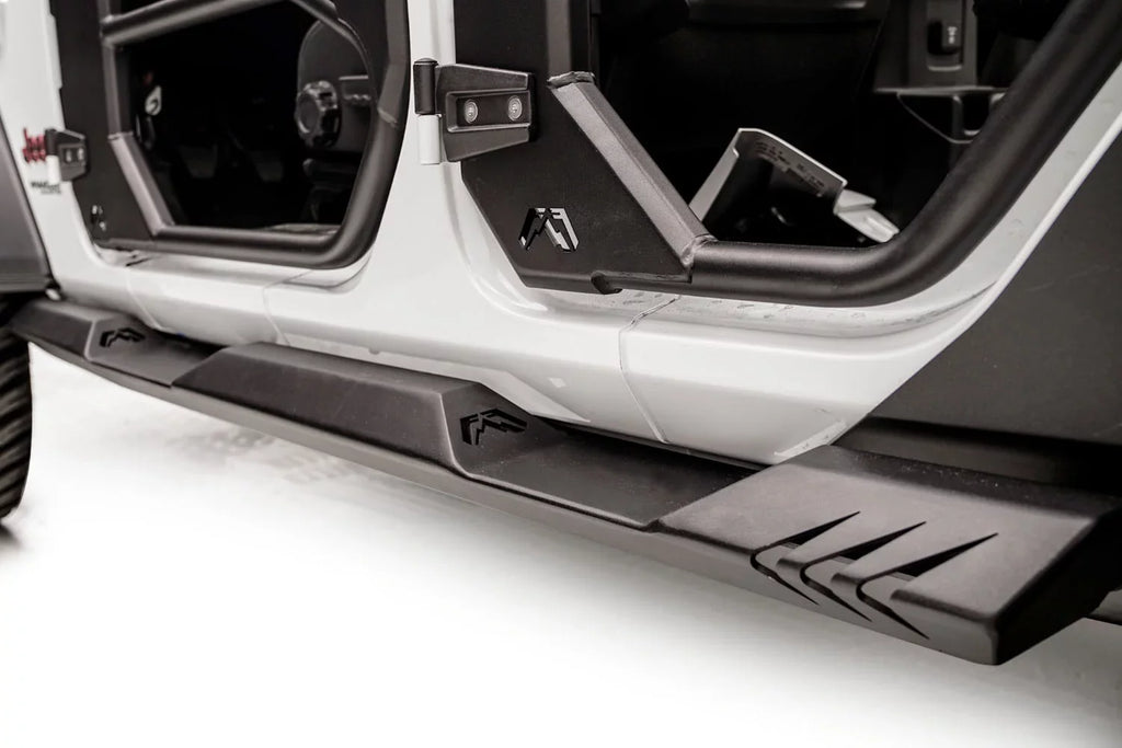 18-C WRANGLER JL LIGHTWEIGHT ROCK SLIDERS Fits select: 2023 JEEP WRANGLER, 2021 JEEP WRANGLER UNLIMITED SPORT