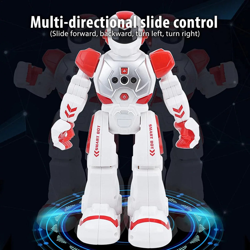 Smart RC Robots for Kids Gesture Sensing Singing Walking Dancing Robot for Boys and Girls - Red