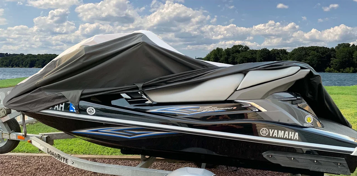SUPER HEAVY-DUTY TOP OF THE LINE JETSKI protector suitable for Yamaha VX Sport 2007-2014 Jet Ski PWC Watercraft shield