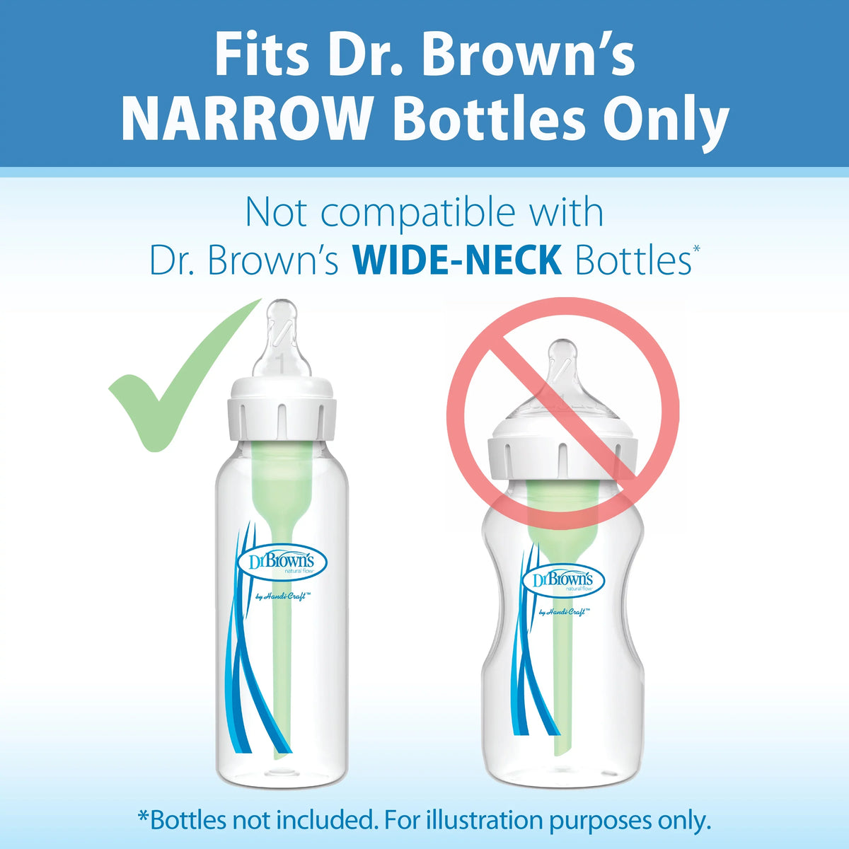 Brown's Natural Flow Anti-Colic Options+ Narrow Baby Bottles 8 oz/250 mL, with Level 1 Slow Flow Nipple, 6 Pack, 0m+ Woodland Animals Gift Set. Dr