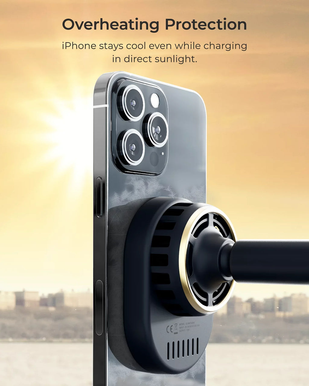 Velox Wireless Pro - MagSafe matching Dash & Windshield Car Mount Phone Holder - Blue (Car Charger Included)