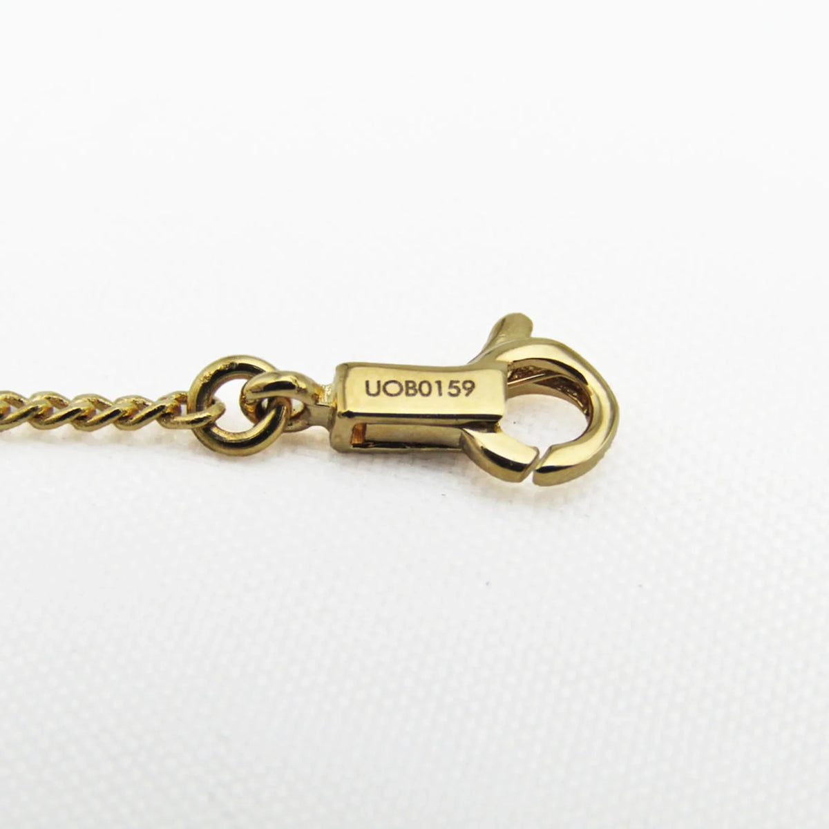 Pre-Owned Celine Alphabet P 46B0 6BRA Metal No Stone Charm Bracelet Gold (Good)