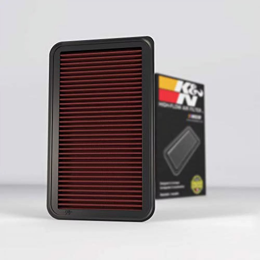 K&N 33-2260 Engine Air Filter: High Performance, Premium, Washable, Replacement: 2001 - 2014 /Lexus (Kluger, Highlander, Camry Hybrid, Sienna, Alphard, Solara, Wisdom, ES 300, RX 300)