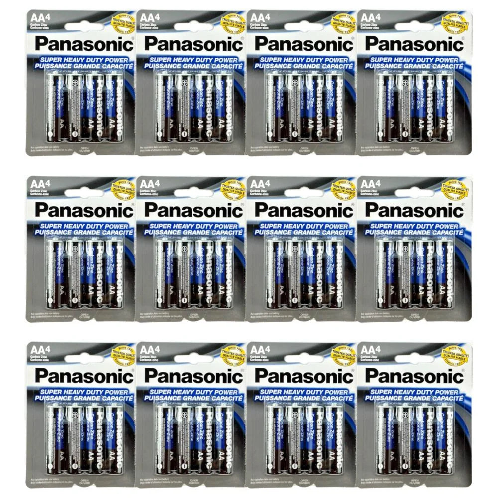 48 PCS  AA Batteries Super Heavy Duty Power Carbon Zinc Double A Battery 1.5v