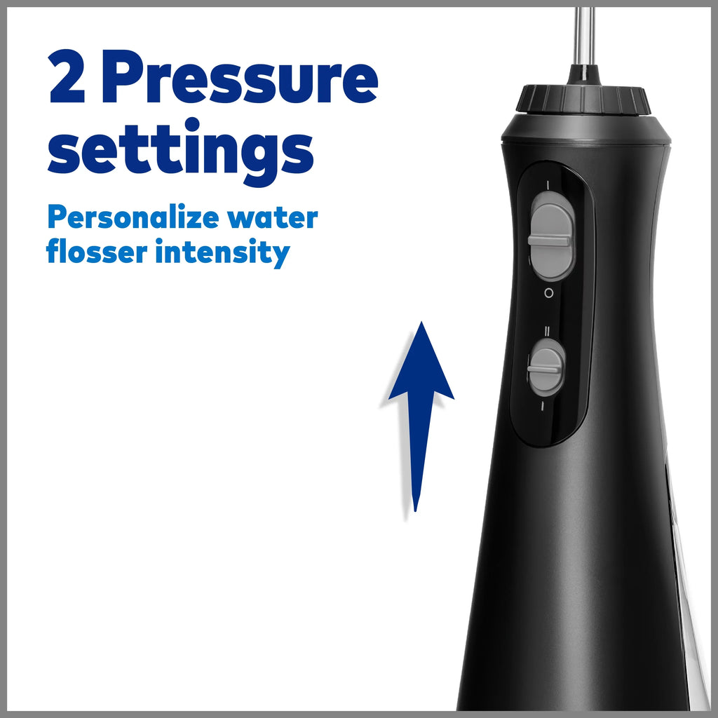 Waterpik Cordless Plus Portable moisture Flosser Oral Irrigator, Black