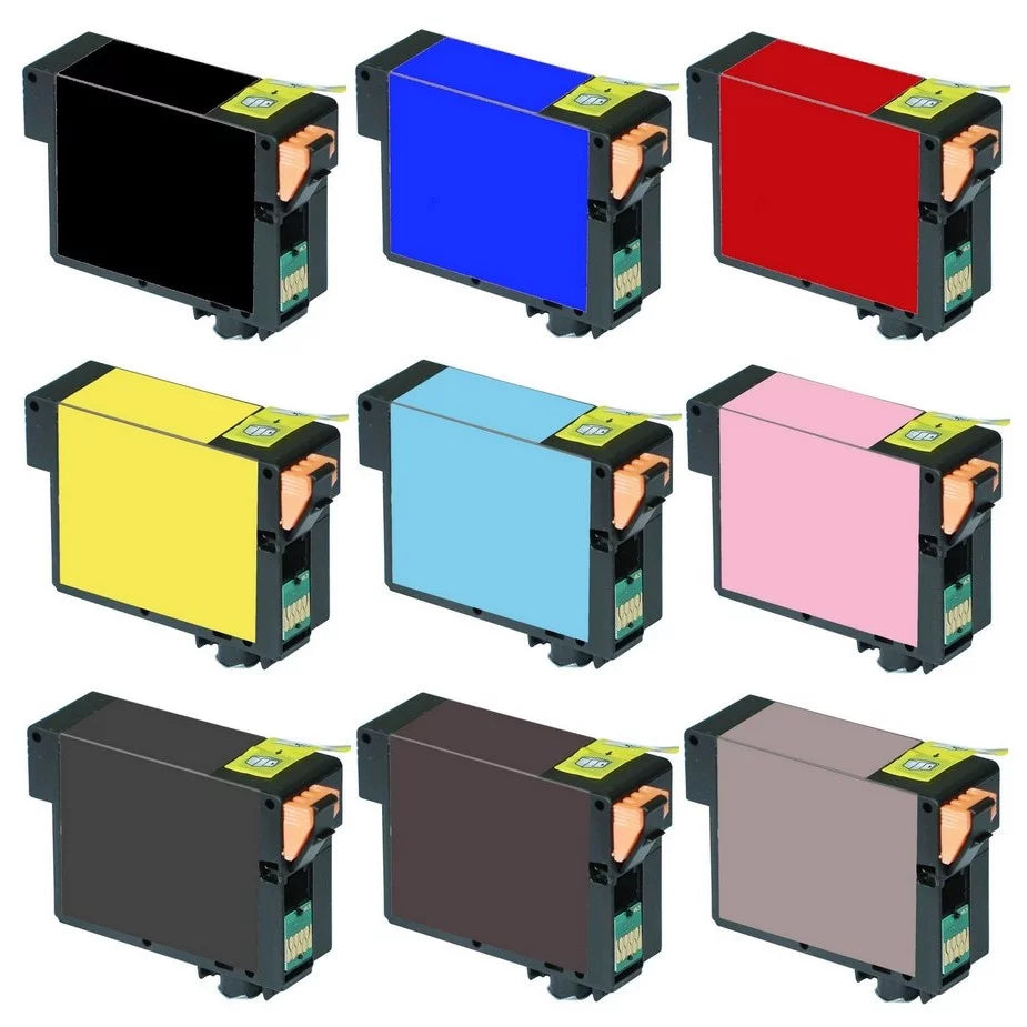 157) (C13T157BMP-US). PrinterDash Replacement for Stylus Photo R3000 Inkjet Combo Pack (PBK/C/M/Y/LC/LM/LBK/MBK/LLBK) (NO