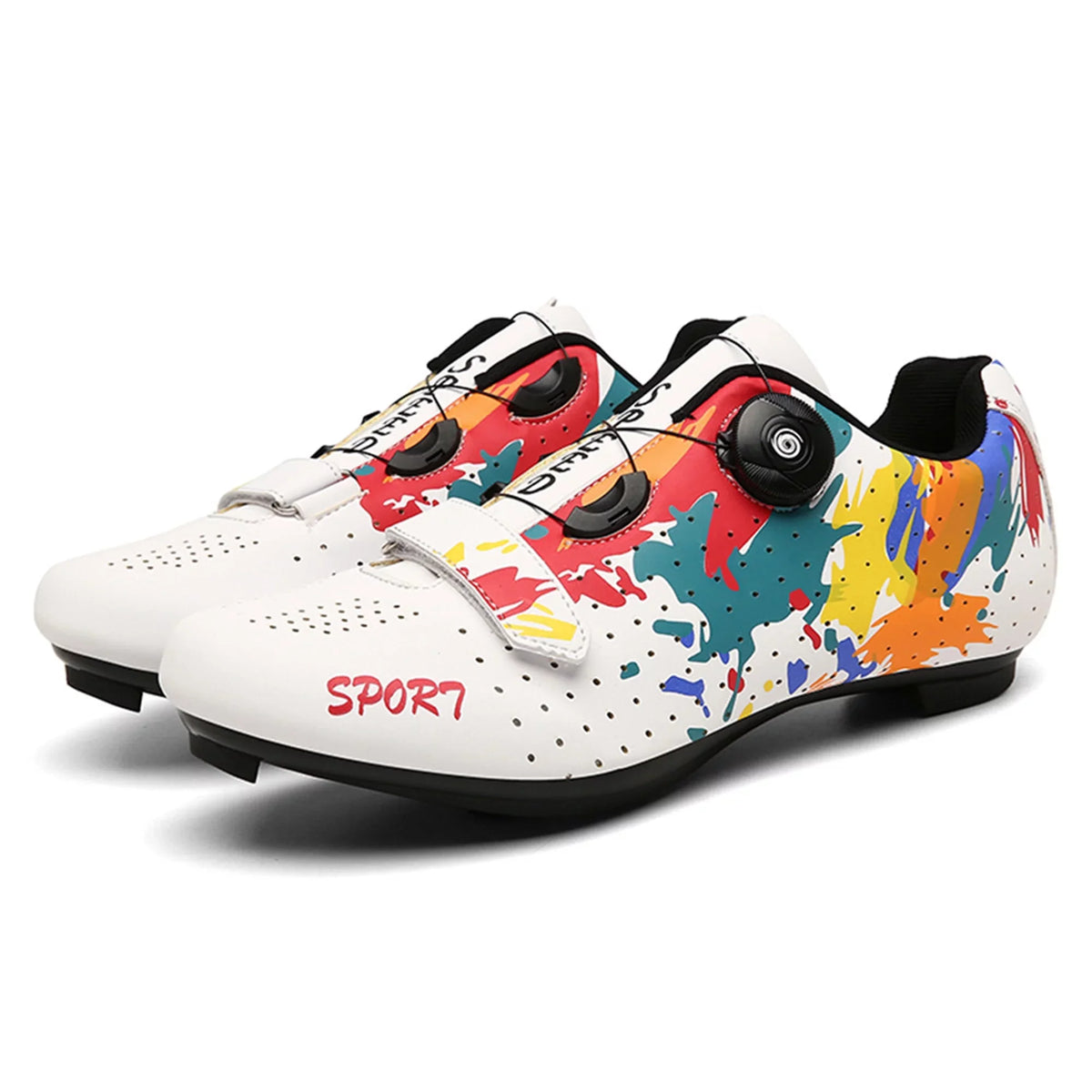 BETOOSEN Mens womens road cycling shoes MTB bike shoe Indoor riding cycling Exercise Shoes with quick lace suitable with SPD Dual Cleat