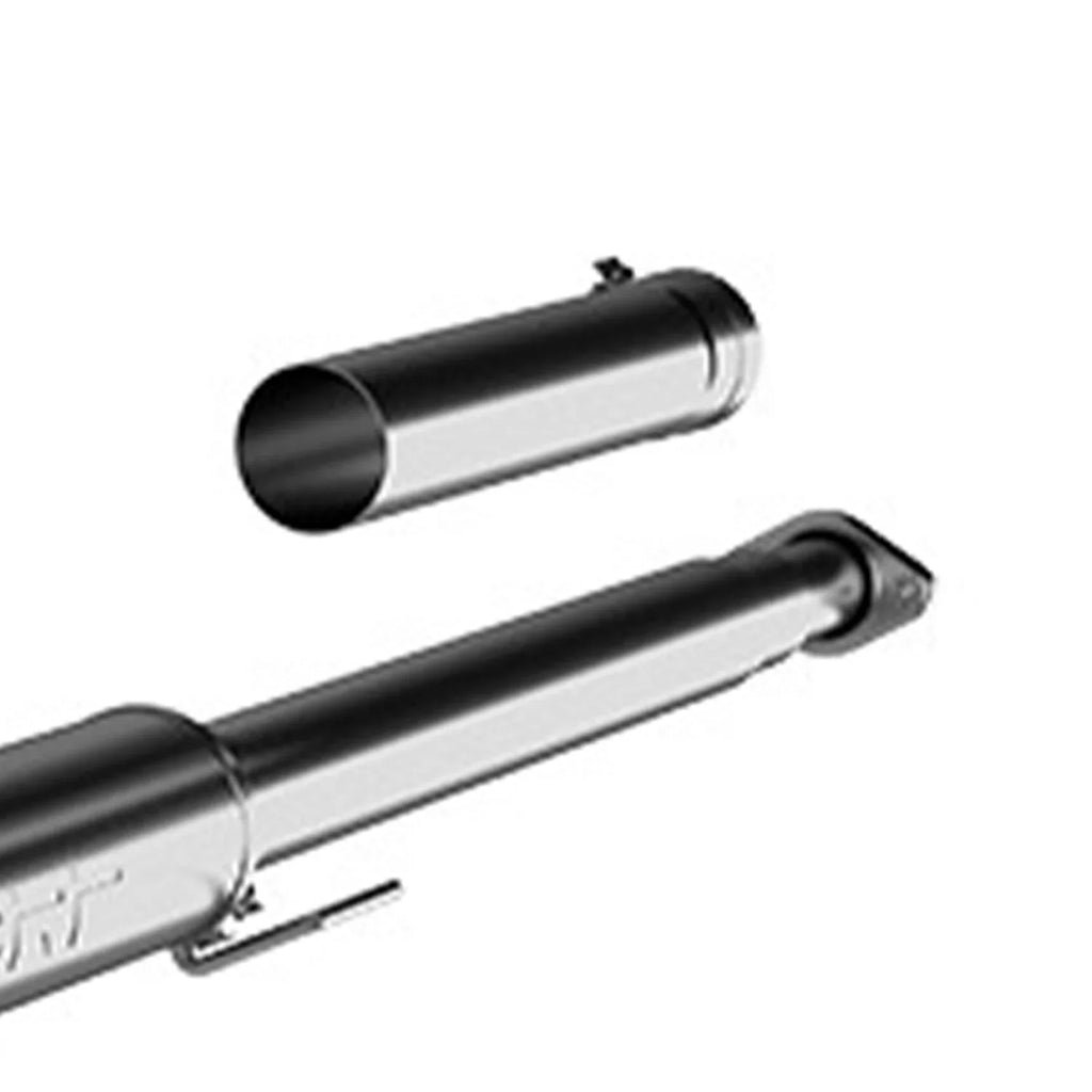 MBRP S5259AL Cat Back 4 Inch Inlet Steel Side Exit Exhaust Tailpipe Fits select: 2015-2016  F150, 2019  F150 SUPERCREW