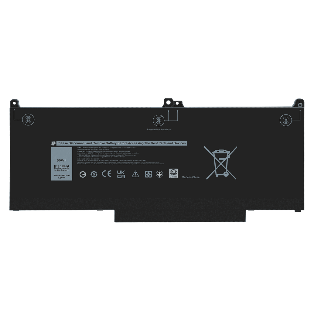For  Latitude 5300 5310 (2-in-1) 7300 7400 60Wh Laptop Battery MXV9V