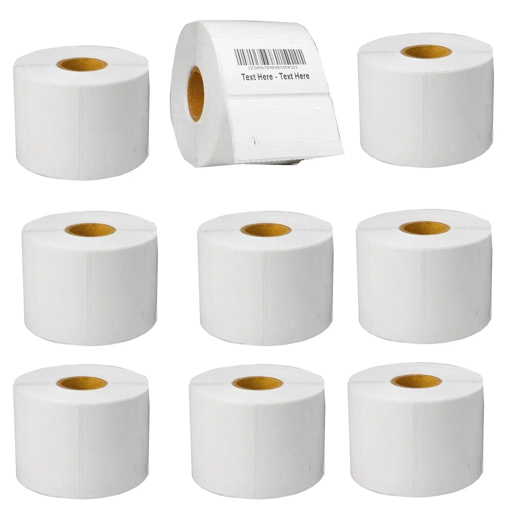 2.25"x1.25" Direct Thermal Labels (9000 Labels, 9 x 1000/Rolls) suitable with Zebra Printer for UPC GTIN ASIN EAN Code, Shipping, Mailing Address