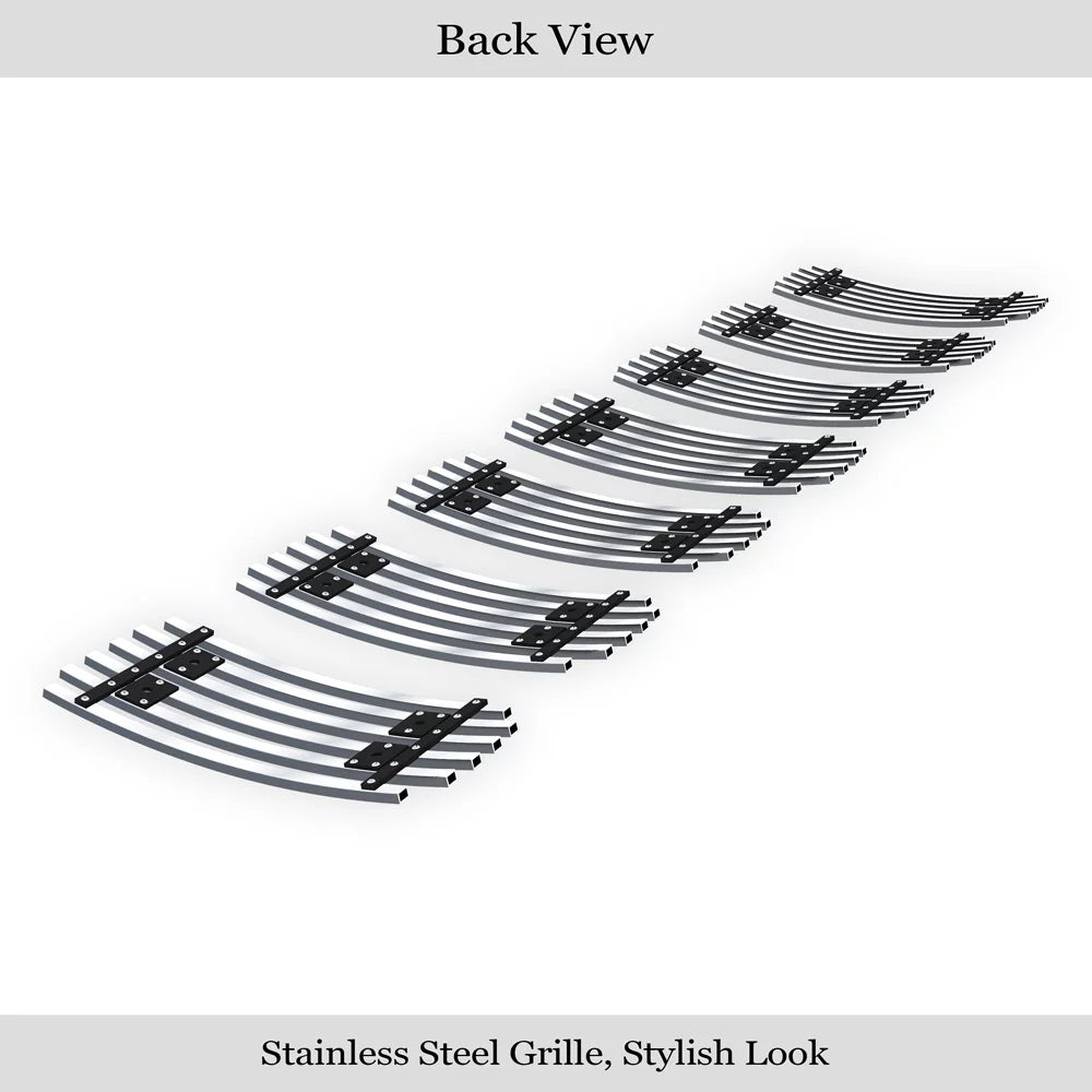 APS Premium Stainless Steel Chrome 8x6 Billet Grille appropriate with Jeep Grand Cherokee 2006-2008 Overland SRT8 Main Upper N19-S04566J