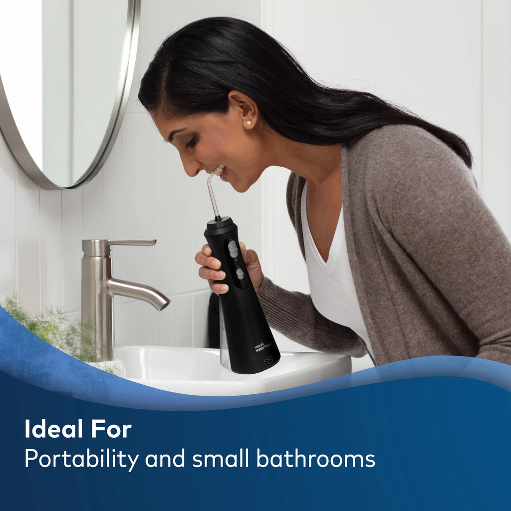 Waterpik Cordless Plus Portable moisture Flosser Oral Irrigator, Black