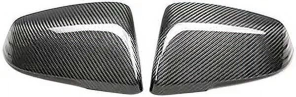 Cobra-Tek 2 pieces Rearview Mirror wrap Cap Fits 2019 - 2021 Toyta Supra - Side Mirror Covers For Car Replacement - Real Carbon Fiber - Grade A premium