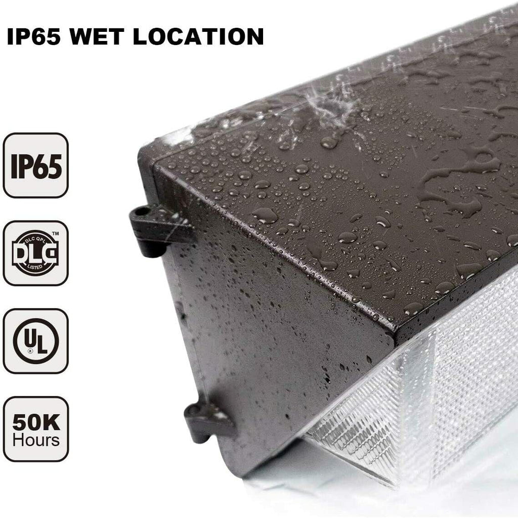 Antec 40W Outdoor LED Wall Pack Light, 5000 Lumens, 5000K, 100-277VAC, UL/DLC , IP65 atmospheric conditions protected,