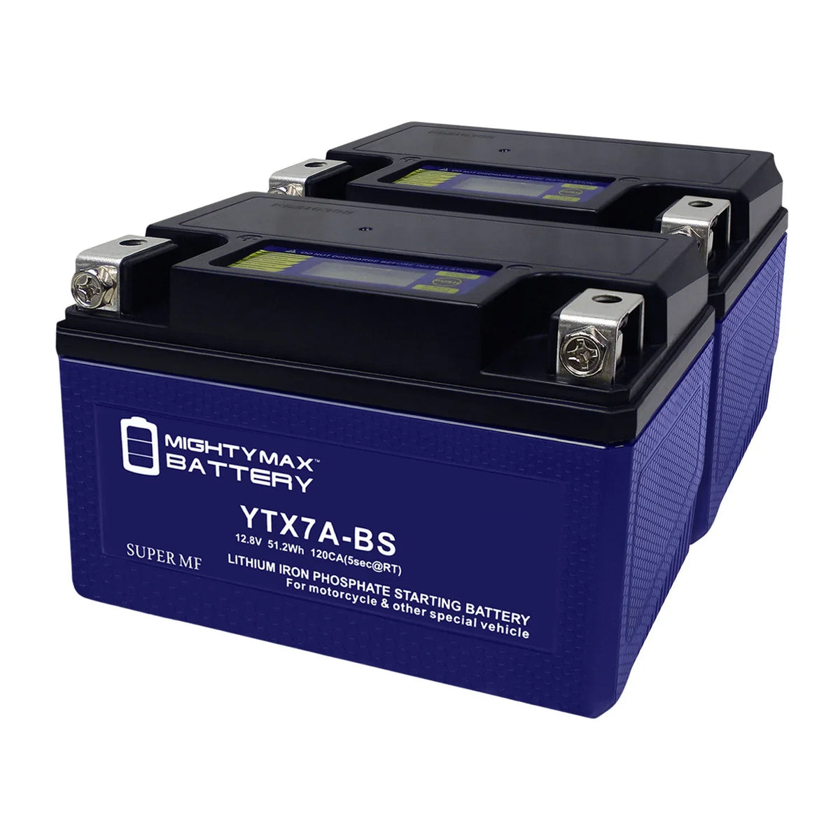 YTX7A-BS Lithium Replacement Battery suitable with Peugeot Scooter 50 Tweet Evo 2014 - 2 Pack