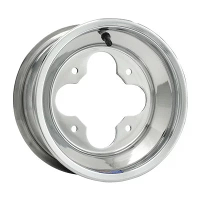 4/144 Douglas A5 Wheel 10X5 3.0 + 2.0 Polished Aluminum for Suzuki Z250 2004-2009