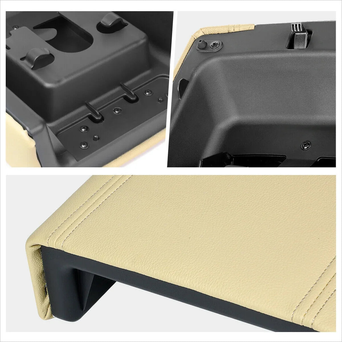 Teledu Beige Center Console Top Lid Repair Kit Armrest Latch wrap For  Lincoln