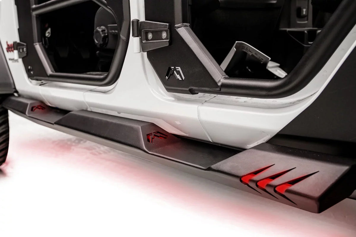 18-C WRANGLER JL LIGHTWEIGHT ROCK SLIDERS Fits select: 2023 JEEP WRANGLER, 2021 JEEP WRANGLER UNLIMITED SPORT