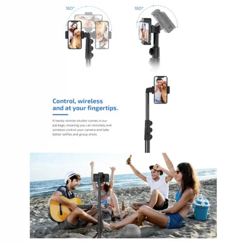 67" Extendable Tripod Stand Wireless Remote Shutter Selfie Stick K4P for  Galaxy J7 V (2017) Perx S6 Edge+ S7 Edge S8 active S10e S10 On5 J3 Emerge 5G Note 9 8 20 10 Plus S21 FE 5G J5