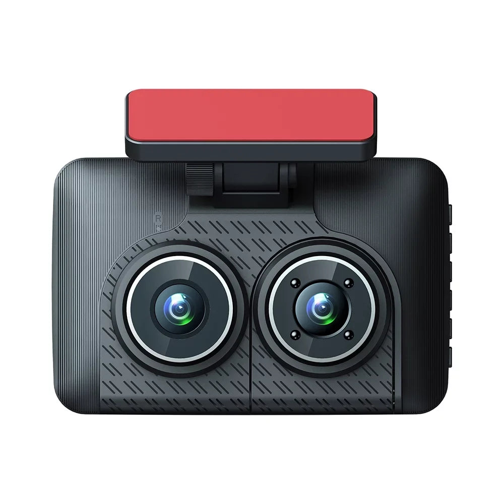 Drive Recorder with Night Vision, Triple Camera Dash Cam Front and Rear Inside