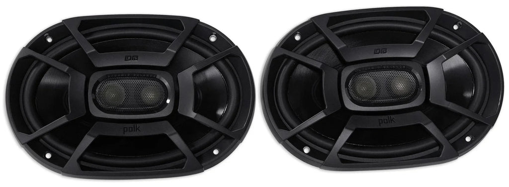 2) Polk Audio DB692 6X9" 450w Car Marine/ATV/Motorcycle/craft Speakers+Headphones