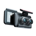 Drive Recorder with Night Vision, Triple Camera Dash Cam Front and Rear Inside