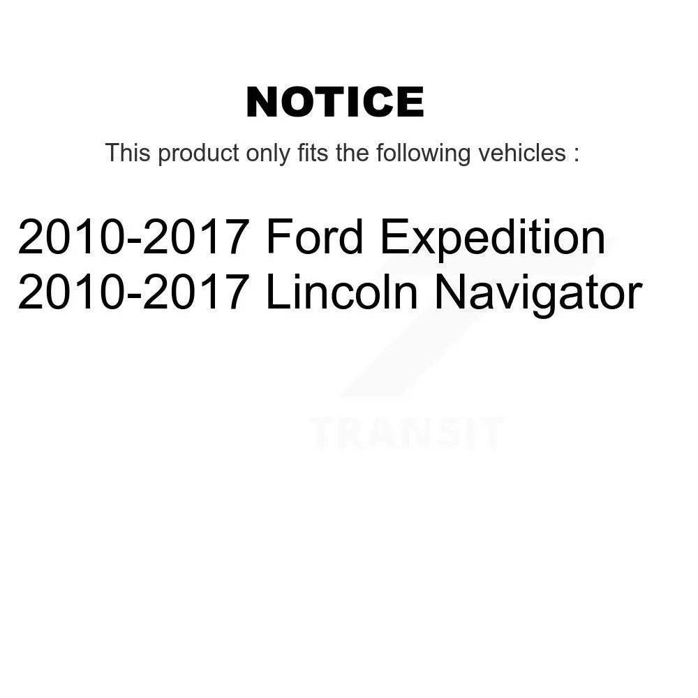 Transit Auto Front Rear Disc Brake Caliper Coated Rotors And Semi-Metallic Pads Kit (10Pc) For 2010-2017  Expedition Lincoln Navigator KCG-100916P
