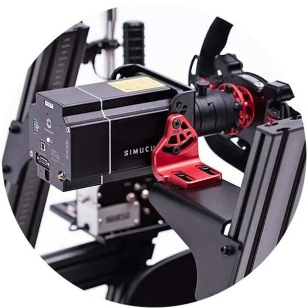 Next Level Racing ELITE DD Side & Front Mount Adaptor Carbon Grey & Red