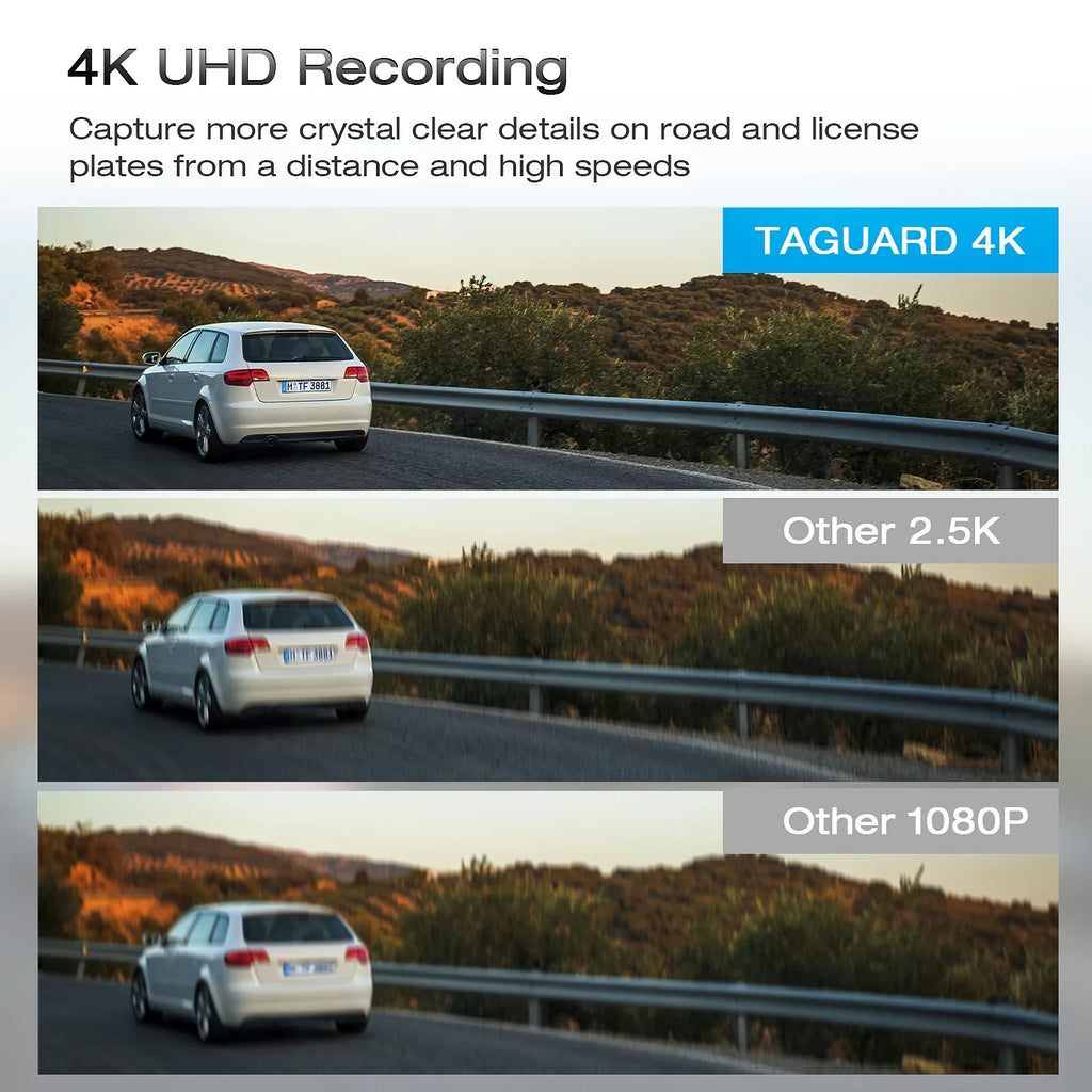 TOGUARD 4K Mirror Dash Cam, 12" Touch Screen  Sensor Dual Dash Cam, Rear View Mirror Camera, with GPS, Parking Assist, Super Night Vision