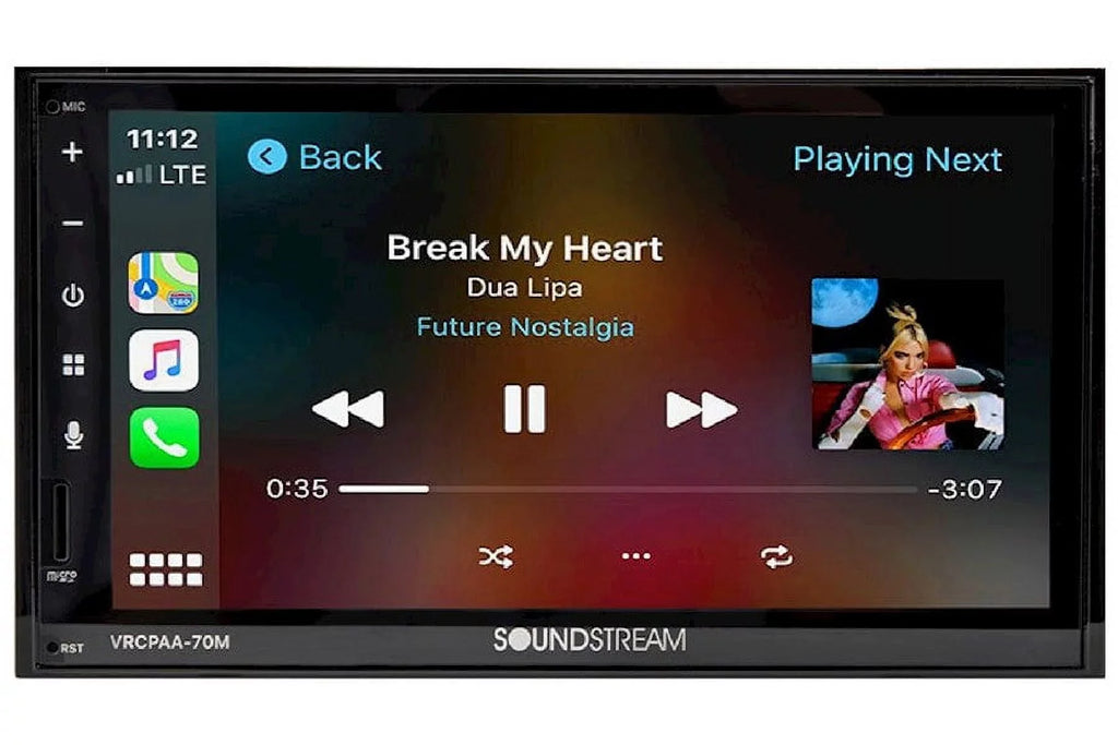 Soundstream VRCPAA-70M 7" Double DIN Bluetooth  CarPlay & Android +Camera