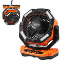 SKYSHALO 13 inch Portable Fan Rechargeable with LED Lantern 4 Speeds Swivel Timer