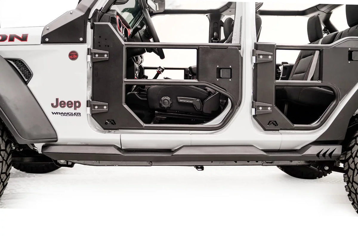 18-C WRANGLER JL LIGHTWEIGHT ROCK SLIDERS Fits select: 2023 JEEP WRANGLER, 2021 JEEP WRANGLER UNLIMITED SPORT