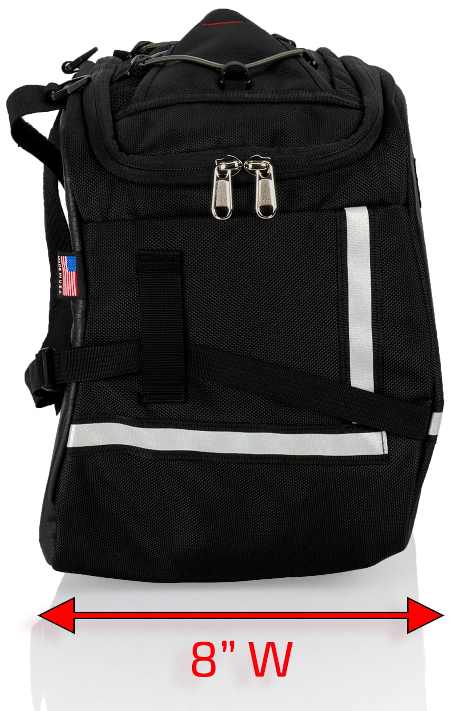 Chase Harper USA 3550 Aeropac II Saddle Bags - moisture-impervious, Industrial Grade Ballistic Nylon w/Thermoplastic Insert, Anti-Scratch Vinyl on Inward Facing Wall, 14" L x 9" W x 10.5" H (Per Side)