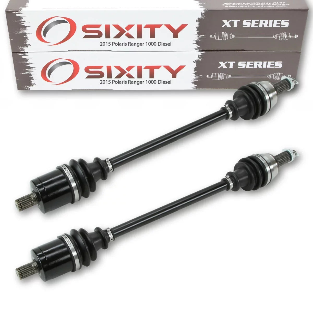 2 pc Sixity XT Front Left Right Axle suitable with Polaris Ranger 1000 Diesel 2015 - R15RTAD1AA EA 4X4