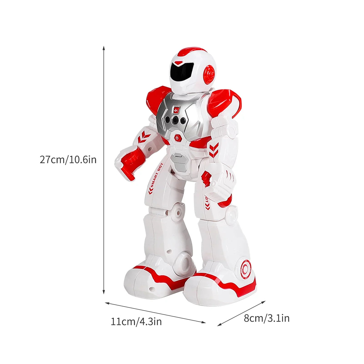 Smart RC Robots for Kids Gesture Sensing Singing Walking Dancing Robot for Boys and Girls - Red