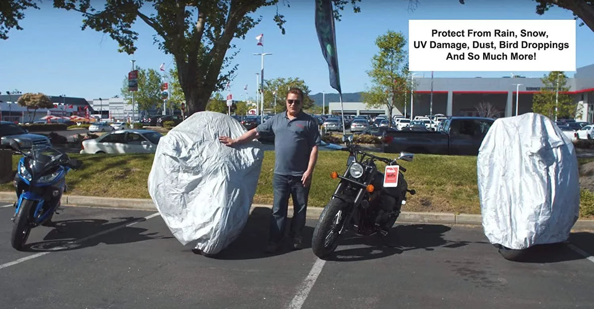 Weatherproof Motorcycle wrap appropriate With 2016 Beta Evo 300 - Outdoor & Indoor - Protect From Rain moisture, Snow, Sun - Built In Reinforced Securing Straps - Durable Material - Free Storage Bag
