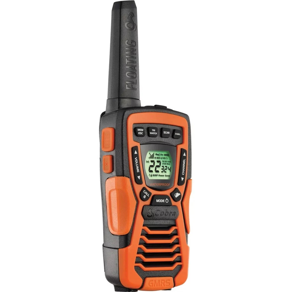 COBRA ACXT1035R FLT Floating Walkie Talkies- Waterproof, Rechargeable, Long Range up to 37-Mile Two Way Radio with NOAA atmospheric conditions Alert & VOX ( 2 Pack )