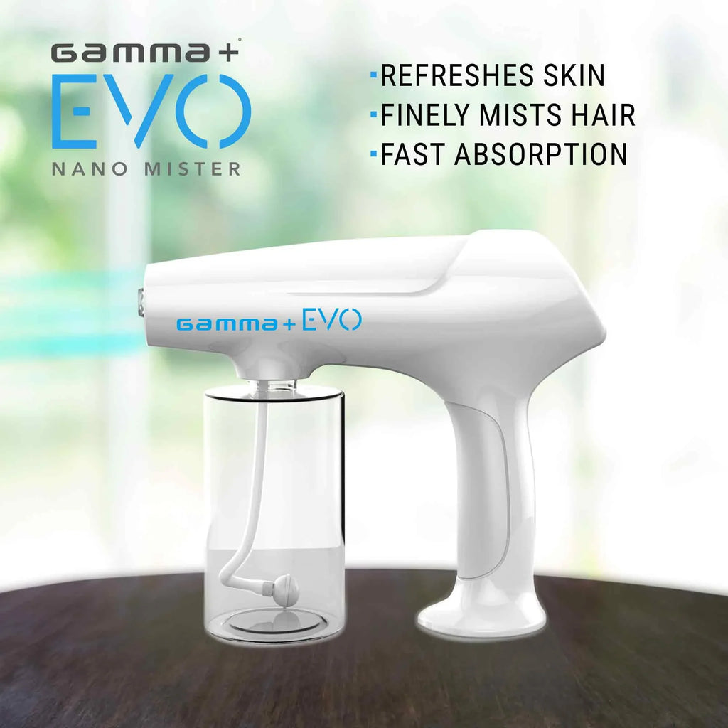 Gamma+ EVO Nano Mister Portable Refresh Mist Hair Skin Surface Barber Sprayer