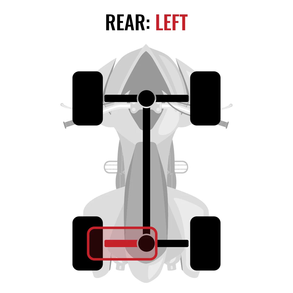 Sixity XT Rear Left Axle matching with Can-Am Commander 1000 2015 - LTD 4X4