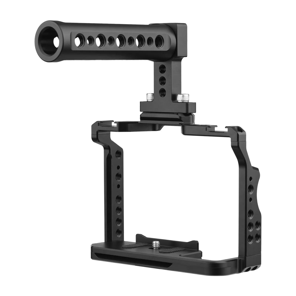 7299 Video Cage + Handle Kit Aluminum Alloy with Dual Cold Shoe Mounts Numerous 14 Inch Threads Replacement for  A7IV/ A7III/ A7II/ A7R III/ A7R II/ A7S II
