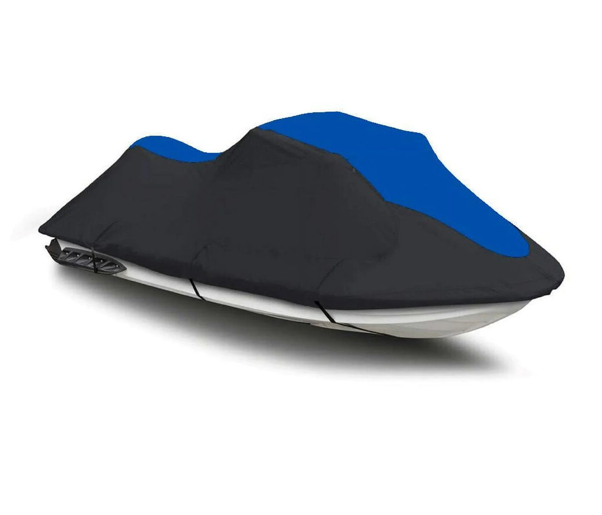 BLACK / BLUE HEAVY-DUTY, Jet Ski PWC Watercraft protector appropriate for Kawasaki ZXi 750 & ZXi 900 1995 1996 1997 TOP OF THE LINE 2 Seater