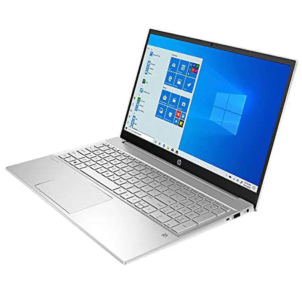 2021  Pavilion 15.6inch FHD Touchscreen Laptop 11th Gen 4-Core  i5-1135G7 32GB DDR4 1TB NVMe SSD Iris Xe Graphics HDMI Webcam Keyboard Windows 10 Pro w/ RATZK USB Natural Silver 15-EG0053CL
