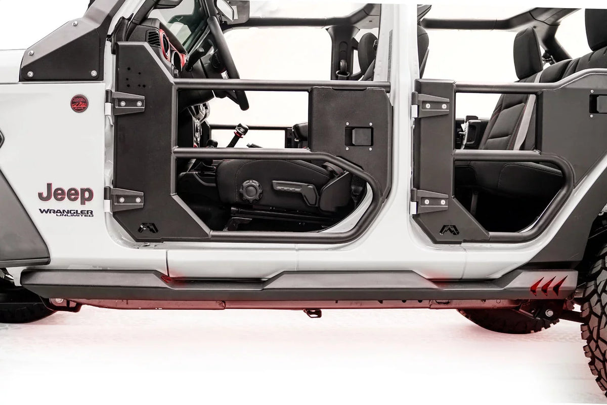 18-C WRANGLER JL LIGHTWEIGHT ROCK SLIDERS Fits select: 2023 JEEP WRANGLER, 2021 JEEP WRANGLER UNLIMITED SPORT