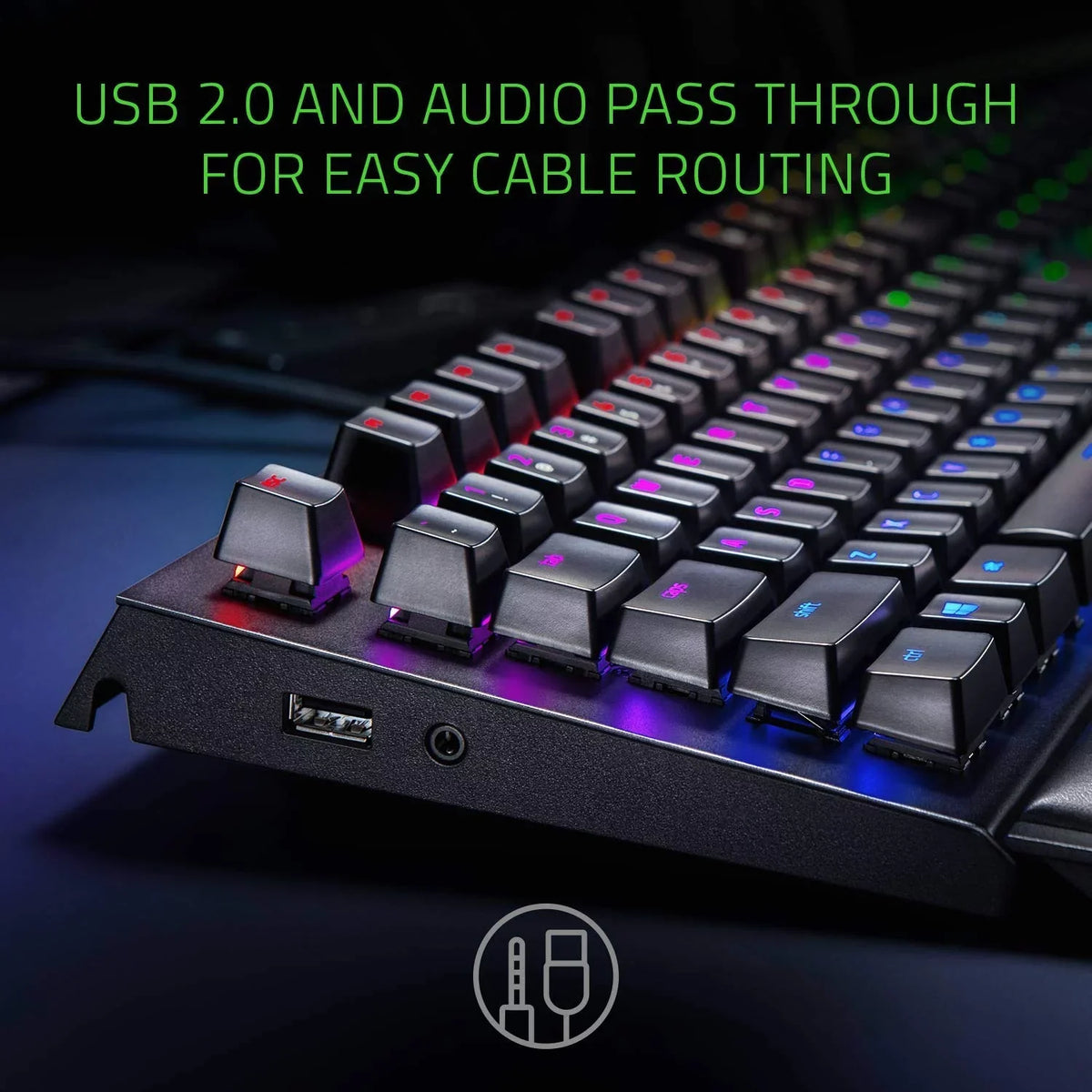 BlackWidow Elite: Esports Gaming Keyboard - Multi-Function Digital Dial with Dedicated Media Controls - Ergonomic Wrist Rest -  Orange Mechanical Switches (Tactile and Silent)