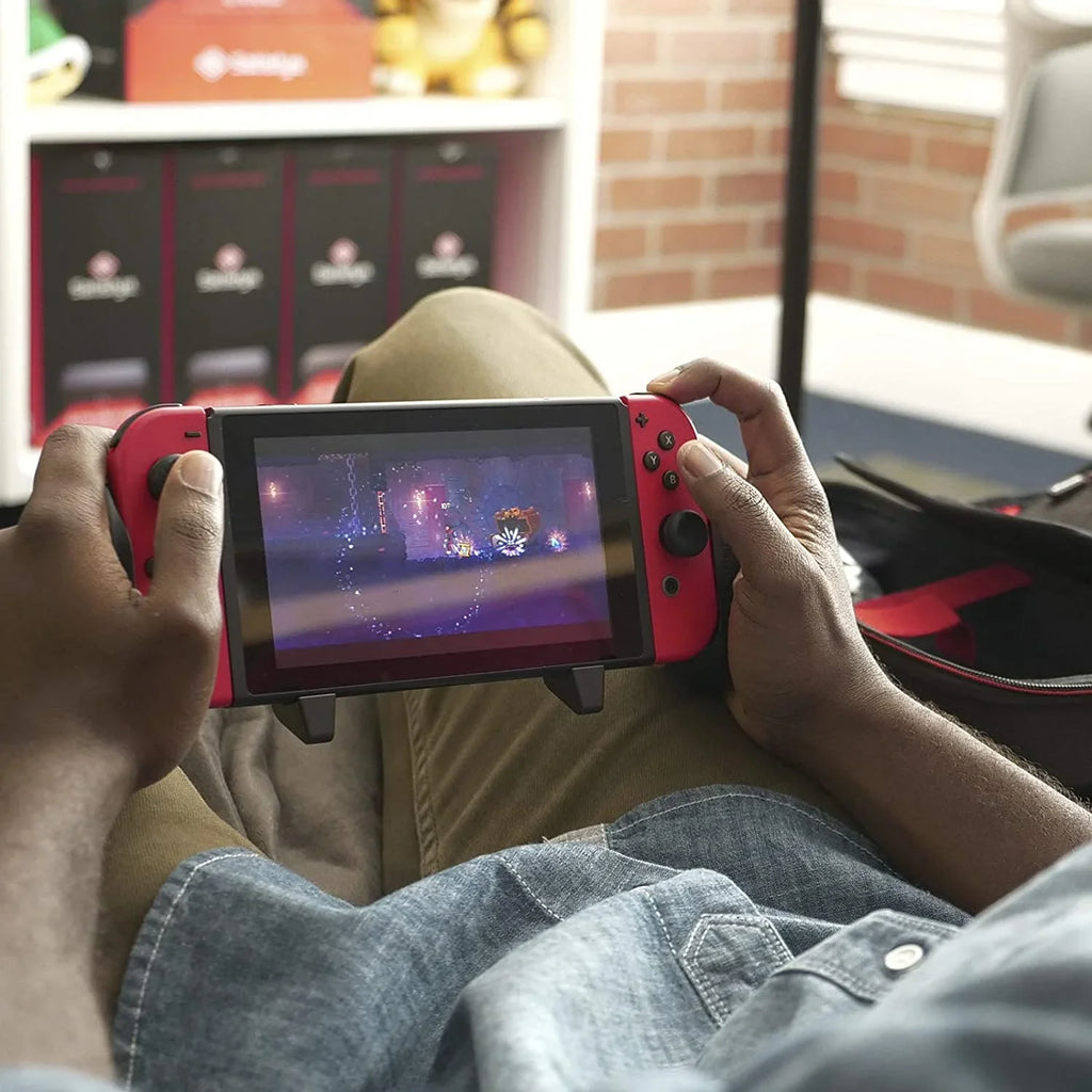 BONUS: 2 Thumbsticks+1 JoyCon Rail. Satisfye ZenGrip Pro Gen 3 OLED Elite Bundle, Accessories matching with Switch - The Bundle includes: Grip, Elite Case and a Low Profile USB C-C Cable